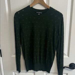 Karl Lagerfeld Women's Dark Green Crewneck Sweater